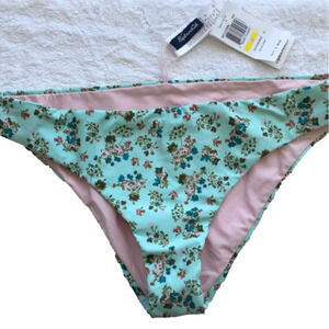 Splendid floral two piece bikini bathing suit reversible bottom. New with tags.
